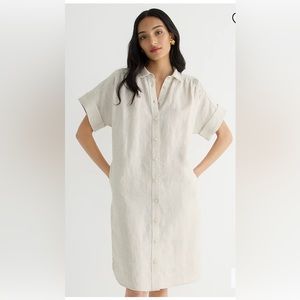 J. Crew relaxed Baird McNutt Linen Shirtdress